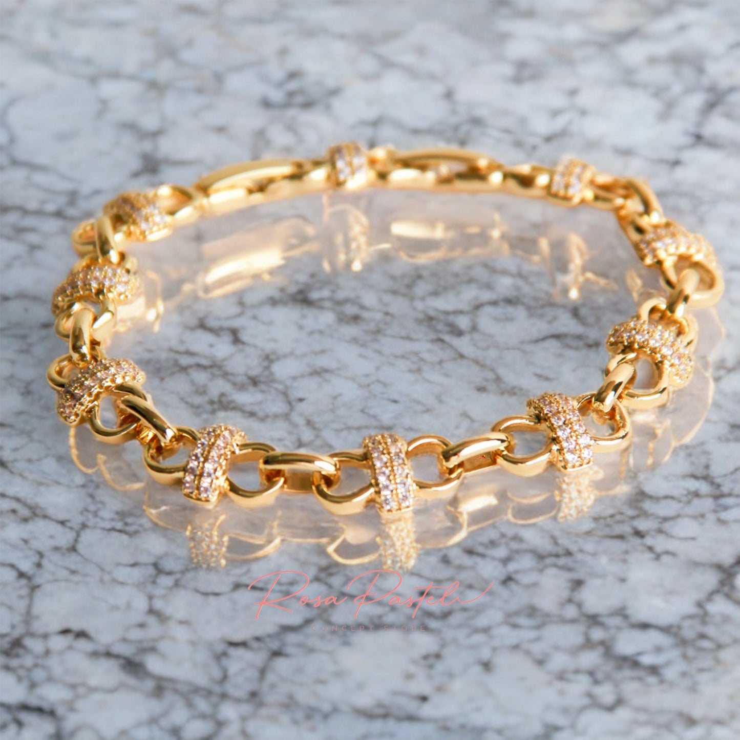 Pulsera en baño de oro 18K