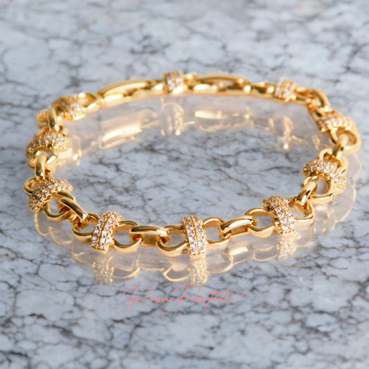 Pulsera en baño de oro 18K