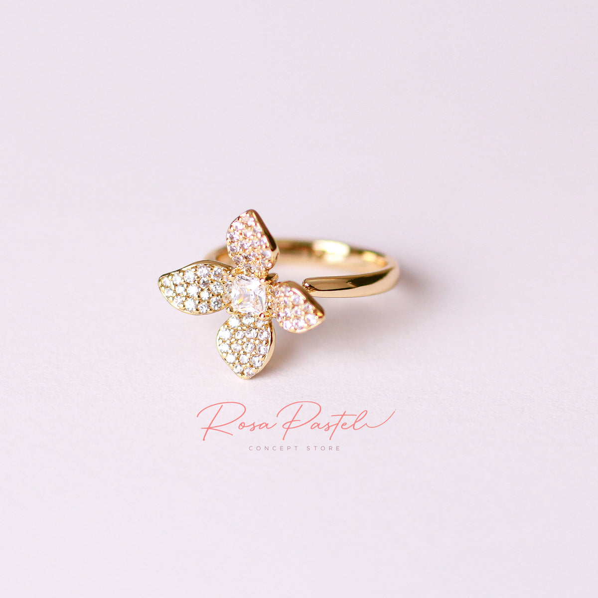 Anillo baño de oro 18k
