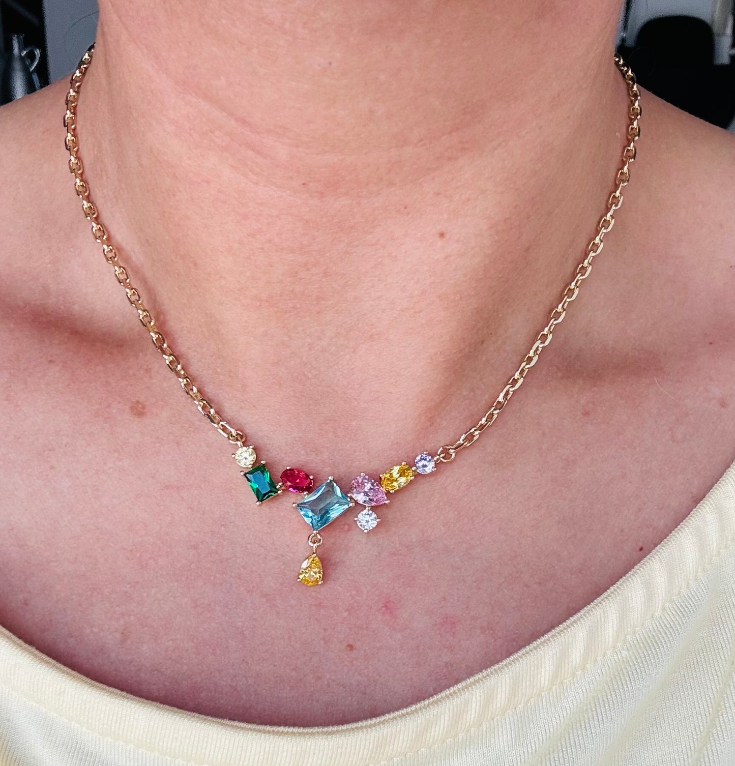 Collar en baño de oro 18k