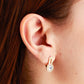 Arete en baño de oro 18k