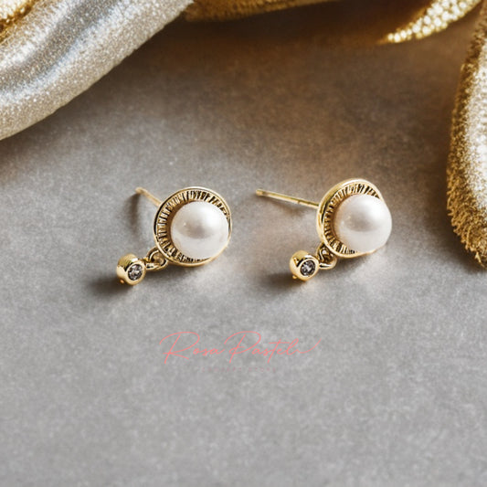 Arete en baño de oro 18k