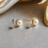 Arete en baño de oro 18k