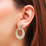Arete en baño de oro 18k