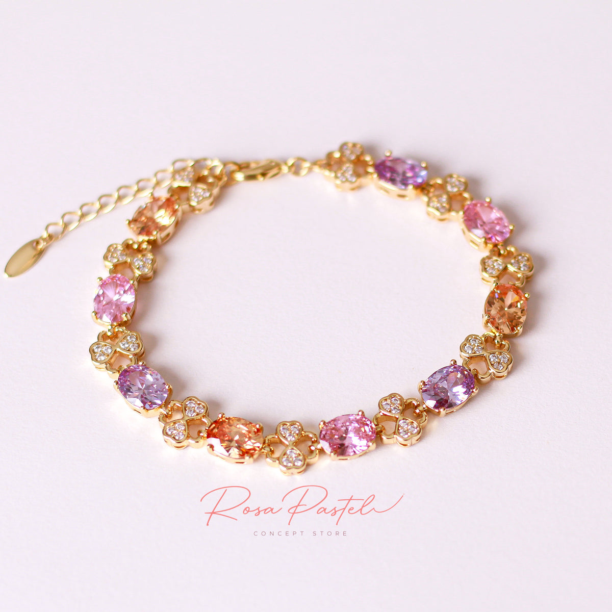 Pulsera  en baño de oro 18k