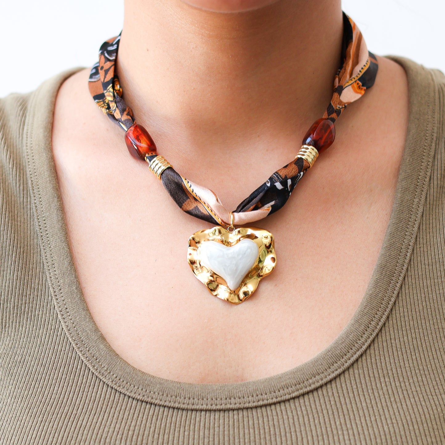Collar acero en baño de oro 18 k
