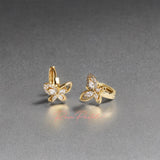 Arete en baño de oro 18K