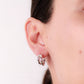 Arete en baño de Rodio