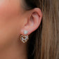 Aretes en baño de oro 18k