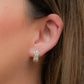 Arete en baño de oro 18k