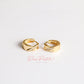 Aretes en baño de oro 18k