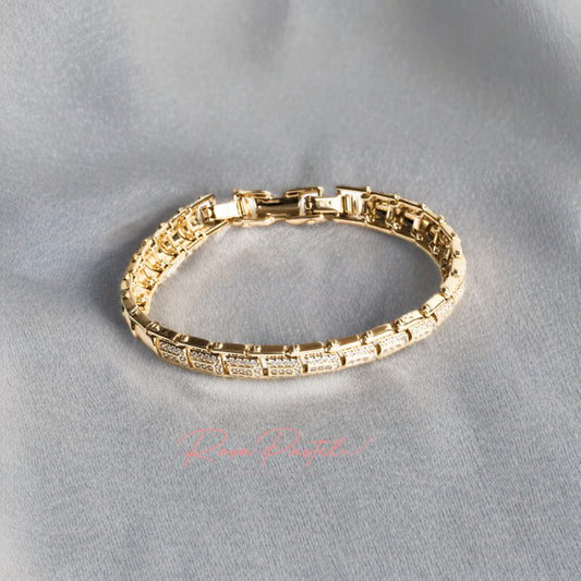 Pulsera en baño de oro 18k