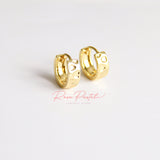 Aretes en baño de oro 18k