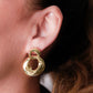Aretes en baño de oro 18k