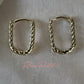 Aretes en baño de oro 18k