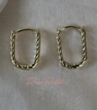 Aretes en baño de oro 18k