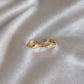 Arete en baño de oro 18K
