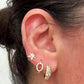 Aretes en baño de oro 18k