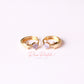 Arete en baño de oro 18k