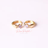 Arete en baño de oro 18k