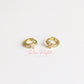 Aretes MINI en baño de oro 18k