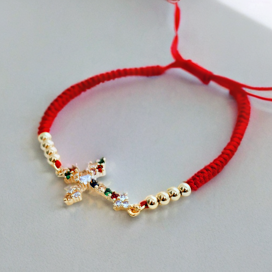 Pulsera baño de oro 18k