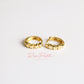 Aretes en baño de oro 18k