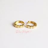 Aretes en baño de oro 18k