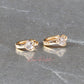 Arete en baño de oro 18k