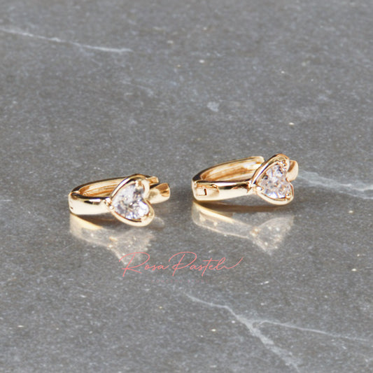 Arete en baño de oro 18k