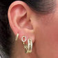 Aretes en baño de oro 18k