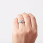Anillo en baño de rodio
