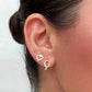 Aretes en baño de oro 18k