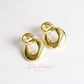 Aretes en baño de oro 18k