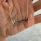 Cadena personalizada de plata