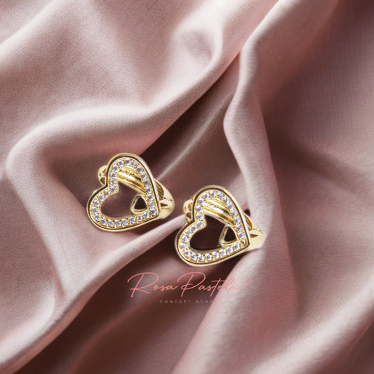 Arete en baño de oro 18K