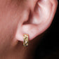 Aretes en baño de oro 18k