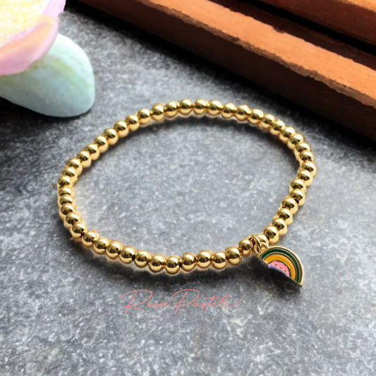 Pulsera en baño de oro 18k