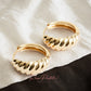 Arete en baño de oro 18k