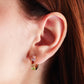 Arete en baño de oro 18 kilates