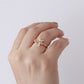 Anillo en baño de oro 18 k