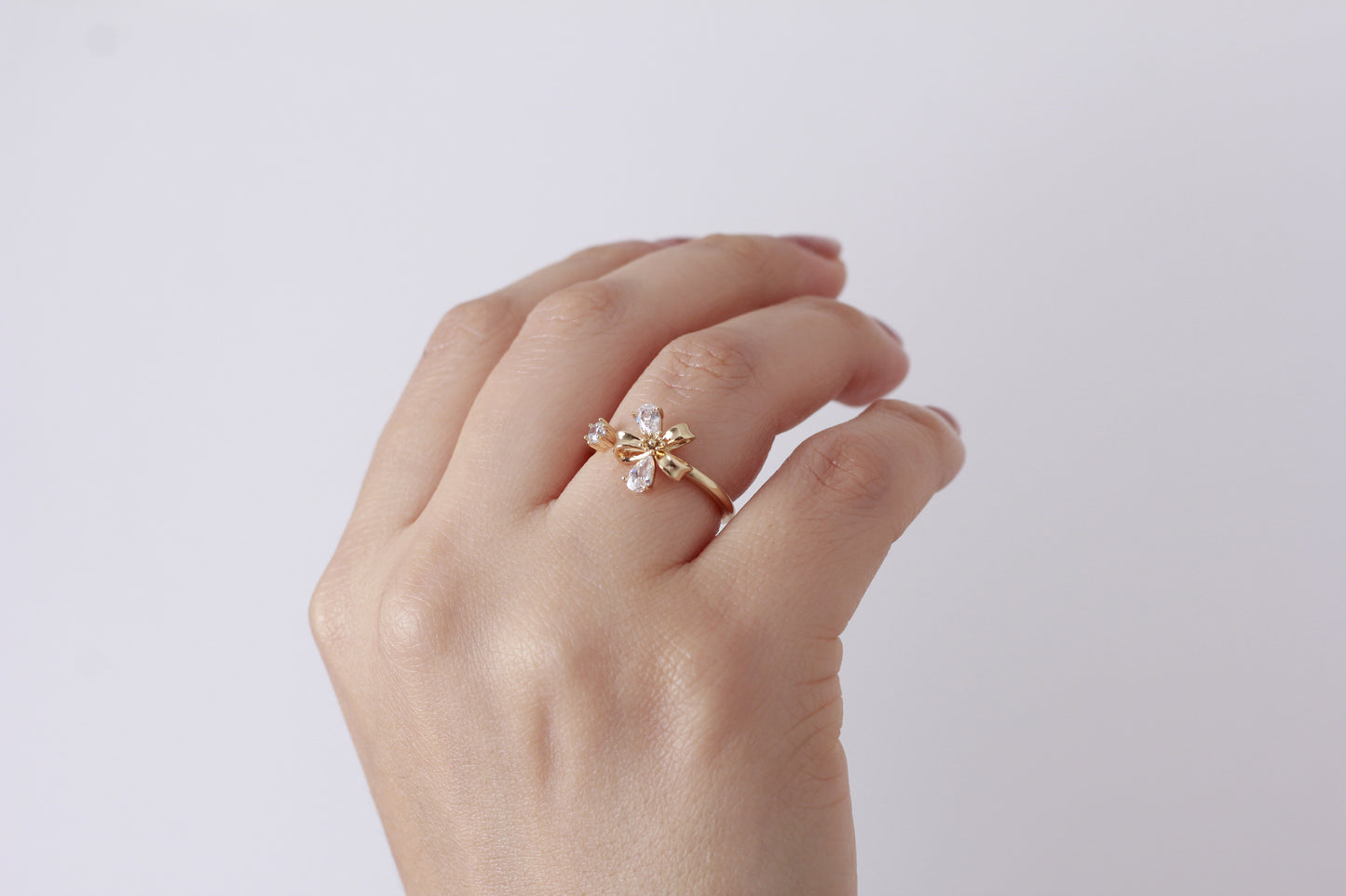 Anillo en baño de oro 18 k