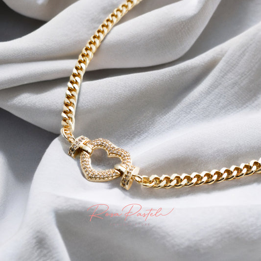 Collar en baño de oro 18k