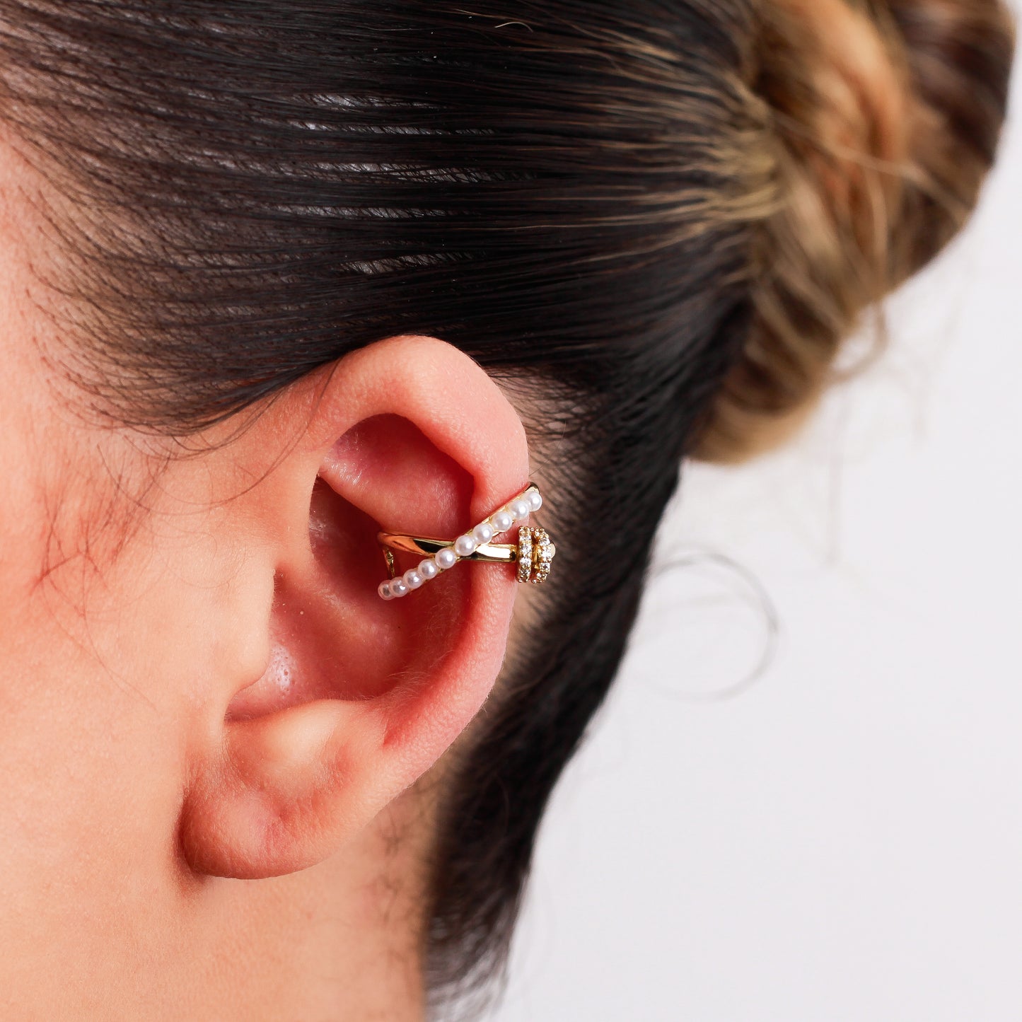 Arete en baño de oro 18K