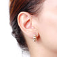 Arete en baño de oro 18k