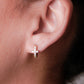 Aretes MINI en baño de oro 18k