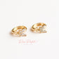 Aretes en baño de oro 18k