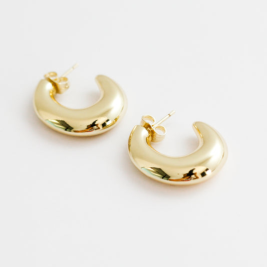 Arete en baño de oro 18k