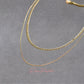 Collar en baño de oro 18k