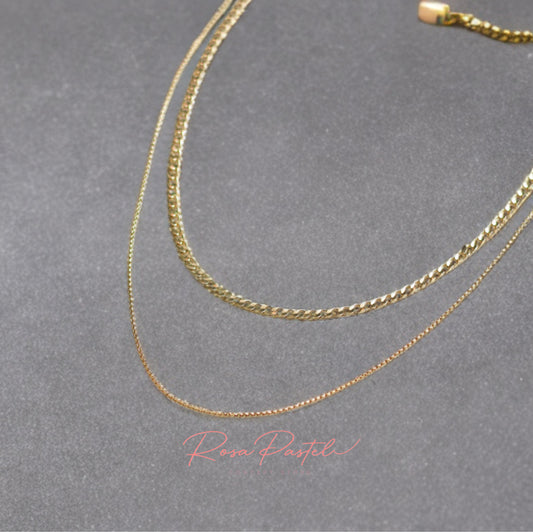 Collar en baño de oro 18k